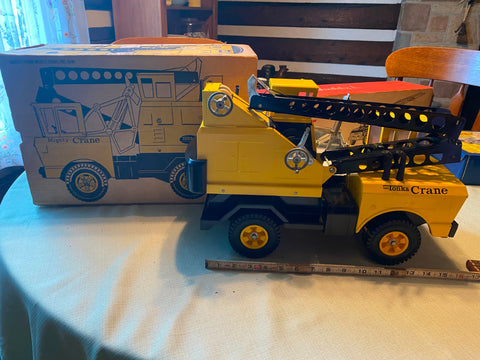 Vtg Mighty Tonka Mobile Crane Toy Truck Orig Box 3940 Steel 1960's Orig Minty!