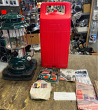 Vtg coleman powerhouse 290-700 Green Clean Case Extras Literature Lantern Campin