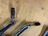 Kuryakyn Skeleton Hand motorcycle Mirrors Black Chrome Harley Custom Chopper