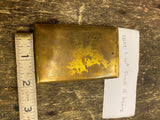 Vtg WW2 Sweetheart Brass Picture case Liet lennox Locket Pocket Wallet Officer!