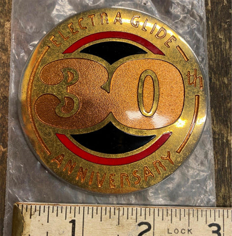 30th Anniversary FLH Harley Electra Glide 1995 Tour Pack Emblem Badge Ultra Glid