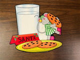VTG Christmas Milk N Cookies Mouse Stealing Holiday Seasonal Decor