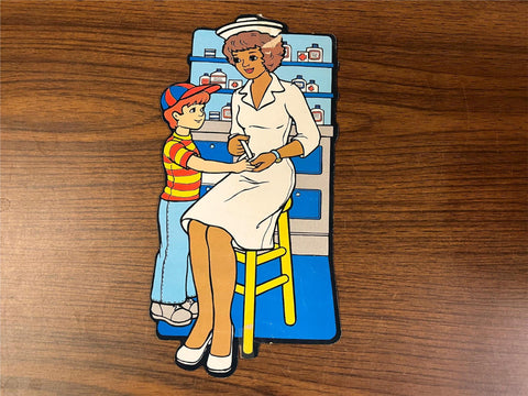 VTG Elementary Kindergarten Educational Nurse Medical Wall Hanging Decor