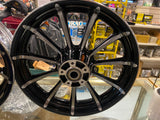 Custom CVO Mag Wheels 5.5x16 3x17 Black Chrome 2009^ Harley Touring FLH Glide