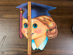 VTG 1981 Made In USA Beistle Co Kindergarten Elementary Graduation Wall Decor