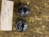 Chrome Willie G Axle Caps Skull Harley Sportster Iron 883 1200 Nightster