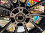 Custom CVO Mag Wheels 5.5x16 3x17 Black Chrome 2009^ Harley Touring FLH Glide