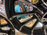 Custom CVO Mag Wheels 5.5x16 3x17 Black Chrome 2009^ Harley Touring FLH Glide