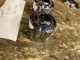 Chrome Willie G Axle Caps Skull Harley Sportster Iron 883 1200 Nightster