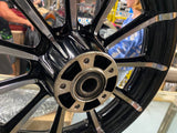Custom CVO Mag Wheels 5.5x16 3x17 Black Chrome 2009^ Harley Touring FLH Glide