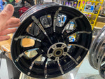 Custom CVO Mag Wheels 5.5x16 3x17 Black Chrome 2009^ Harley Touring FLH Glide
