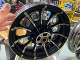 Custom CVO Mag Wheels 5.5x16 3x17 Black Chrome 2009^ Harley Touring FLH Glide