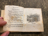 Vtg Antique Little Poem Book Glutton Higgler Beave Owl Parrot School boy 1900's