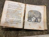 Vtg Antique Little Poem Book Glutton Higgler Beave Owl Parrot School boy 1900's