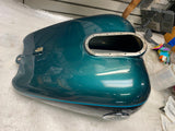 2002 Harley Ultra Classic Glide Gas Tank Suede Green Black FI Emblems FLH tOURIN
