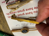 Vtg Lot Tie Clips Gold Jewelry Black Onyx Chain Mens Silver Suit Jacket