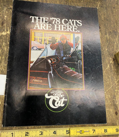 Vtg 1978 Arctic Cat Snowmobile Full Line Catalog Brochure Literature Ac Clothing