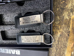 Vtg Key Chain fobs Pen Set Boxed Cadillac Dealer Promo Advertising Auto Gas Oil