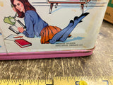 Vtg 1967 Campus Queen Metal Lunch Box Barbie Magnetic Game Kit King-Seeley Toy