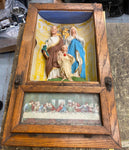 1900's Last Rights Box Cross Holy Water Religious Christian Antique Jesus Priest