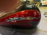 2011 Gas Tank Harley Ultra Classic Glide CVO Black Ember Rio Red Flame FLHTCUSE6