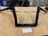 10" 1 1/4 Mini Ape Handlebars webbed Black Harley Sportster Dyna Softail Chopper