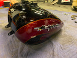 2011 Gas Tank Harley Ultra Classic Glide CVO Black Ember Rio Red Flame FLHTCUSE6