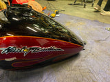 2011 Gas Tank Harley Ultra Classic Glide CVO Black Ember Rio Red Flame FLHTCUSE6