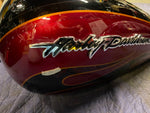 2011 Gas Tank Harley Ultra Classic Glide CVO Black Ember Rio Red Flame FLHTCUSE6