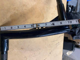 10" 1 1/4 Mini Ape Handlebars webbed Black Harley Sportster Dyna Softail Chopper