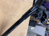10" 1 1/4 Mini Ape Handlebars webbed Black Harley Sportster Dyna Softail Chopper