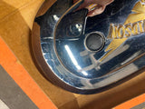 Air Cleaner Insert V Wing logo Harley Sportster Shovelhead Chrome Gold Oval