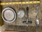 1900's Last Rights Box Cross Holy Water Religious Christian Antique Jesus Priest