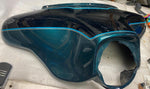 Fairing 2002 Harley Ultra Classic Suede Green Black Scrape FLH Glide