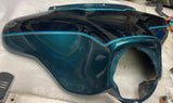 Fairing 2002 Harley Ultra Classic Suede Green Black Scrape FLH Glide