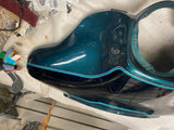 Fairing 2002 Harley Ultra Classic Suede Green Black Scrape FLH Glide