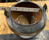 Vtg 1800's Marietta Pa Glue Pot Kettle Cast Iron Handle USA Antique Pan Blacksmi