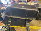Custom Leather Saddlebags Harley dyna Softail Motorcycle Large Locking 16x12 FLH