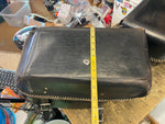 Custom Leather Saddlebags Harley dyna Softail Motorcycle Large Locking 16x12 FLH