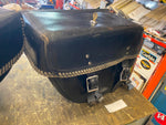 Custom Leather Saddlebags Harley dyna Softail Motorcycle Large Locking 16x12 FLH