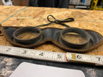 Vtg WW2 Pilot Goggles Airplane Leather Motorcycle Military Air Force Tank Comman
