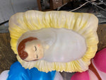 Nativity Set Manger 27" Baby Jesus Mary Christmas Decor Yard Empire Blow Mold