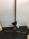 vintage copper/brass  gas chandelier/scone light fixture hand valves