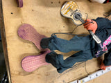 Vtg Mexican marionette puppets Mariachi Man Sombrero Guitar Toys Mexico 70's Col