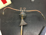 vintage copper/brass  gas chandelier/scone light fixture hand valves