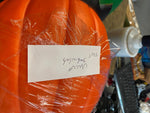 Scare Crow Pumpkin Head Don Featherstone Blow Mold Goblin Halloween Decor Vtg!