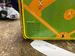 1969 Vtg King Seeley Play Ball Baseball Metal Lunch Box Magnetic Game Sports