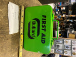 Vtg BULLARD FIRST AID KIT metal box OSHA Buss Commercial Bandages Ammonia Inhale