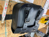 OEM Harley Davidson Single-Sided Swingarm Bag Softail Fatboy Custom Chopper Logo