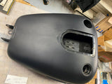 Denim Black W Emblems Gas Fuel Tank Harley wide Glide FAt Bob Dyna OEM Nice!